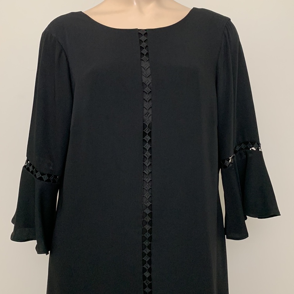 White House Black Market Bell Sleeve Dress 14P